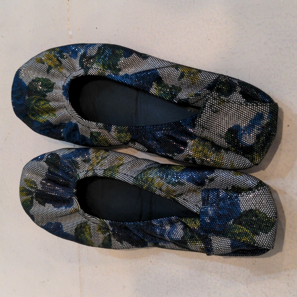 Storehouse Flats Blue Jean Floral, Size 10